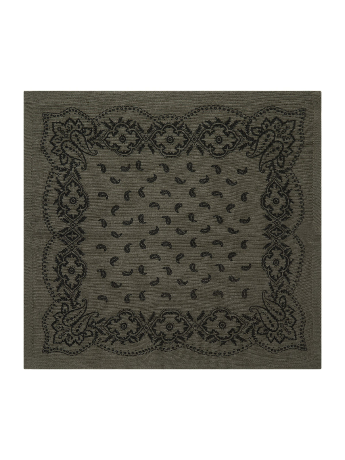 Neo Noir – Adelina Paisley Knit Scarf – Army