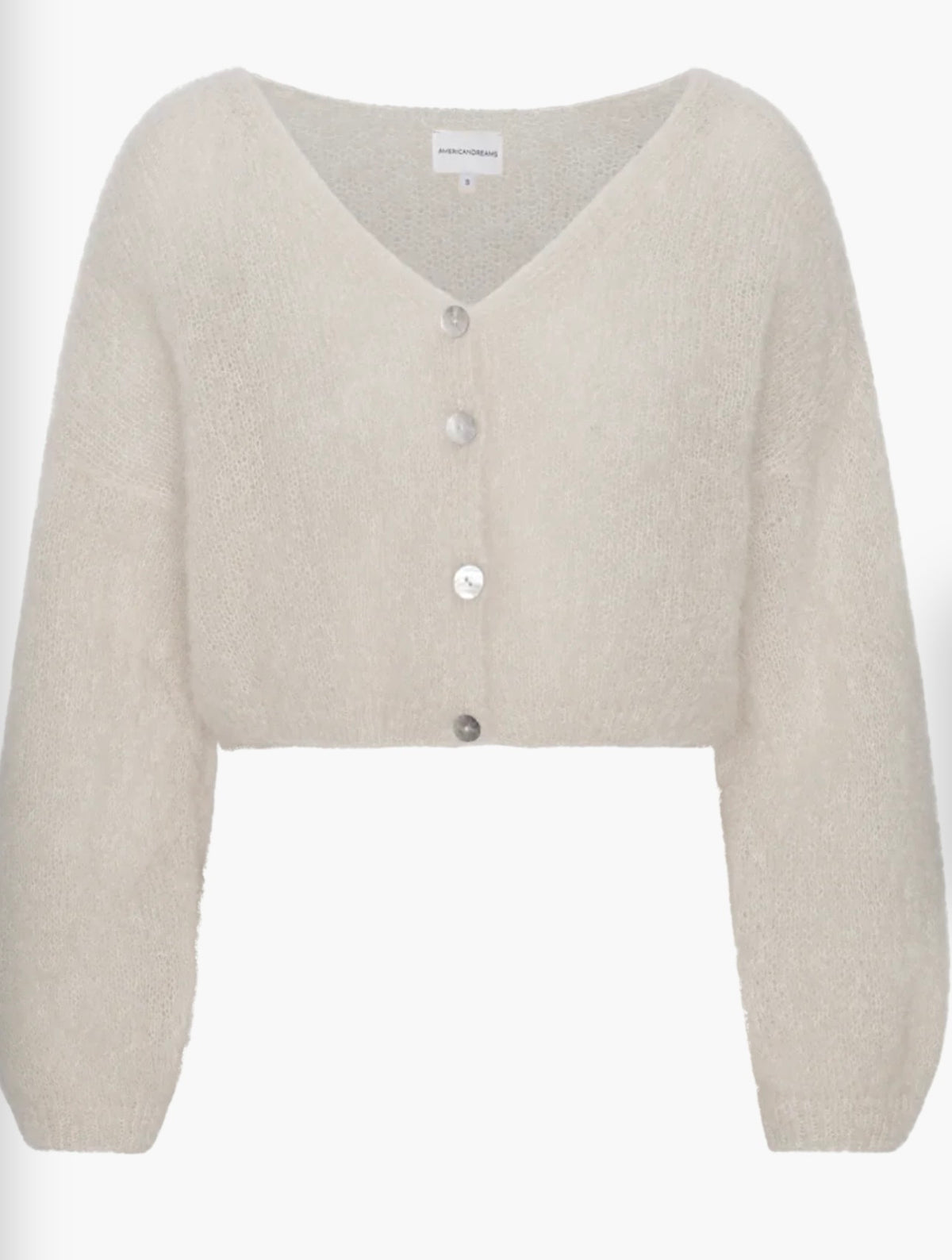 American dreams - Cornelia cropped cardigan beige