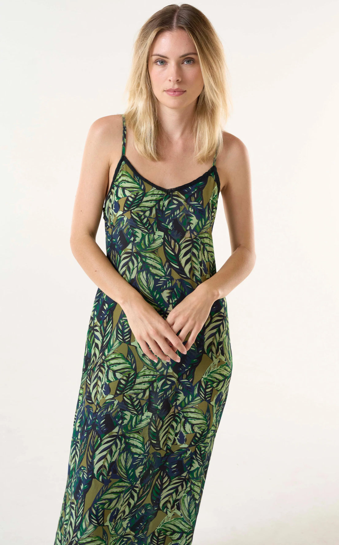 Antoinette Slip-Congo-Viscose-Green