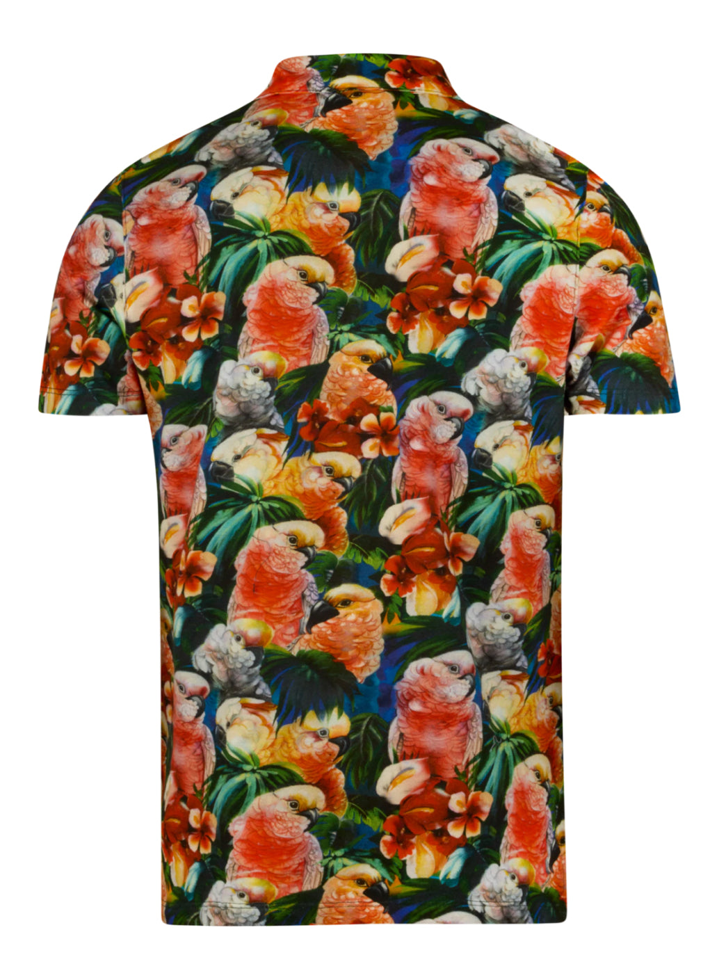 Ljusröd Mönstrad Pikétröja