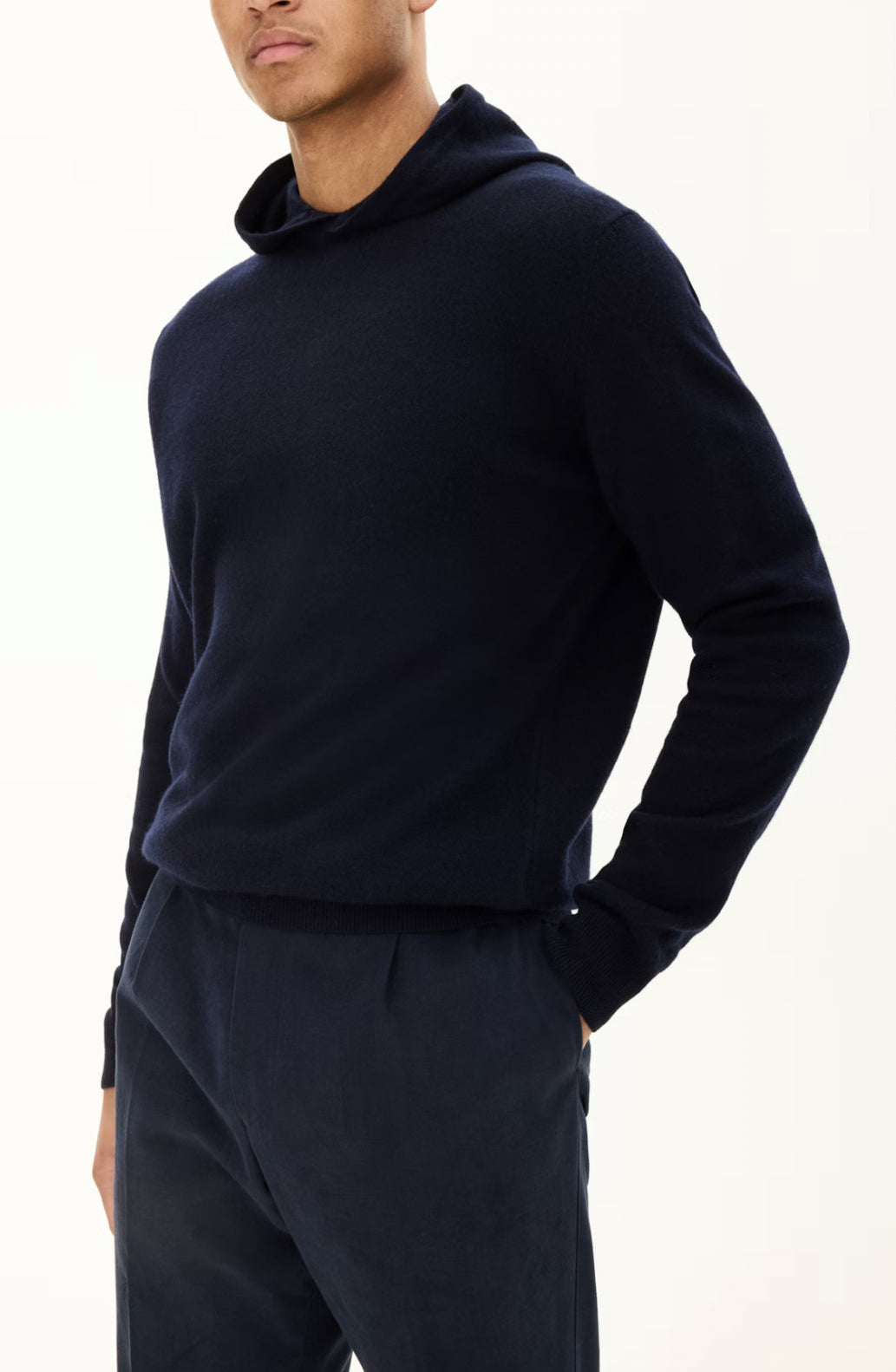 REGULAR FIT HOODIE ULL-KASHMIR