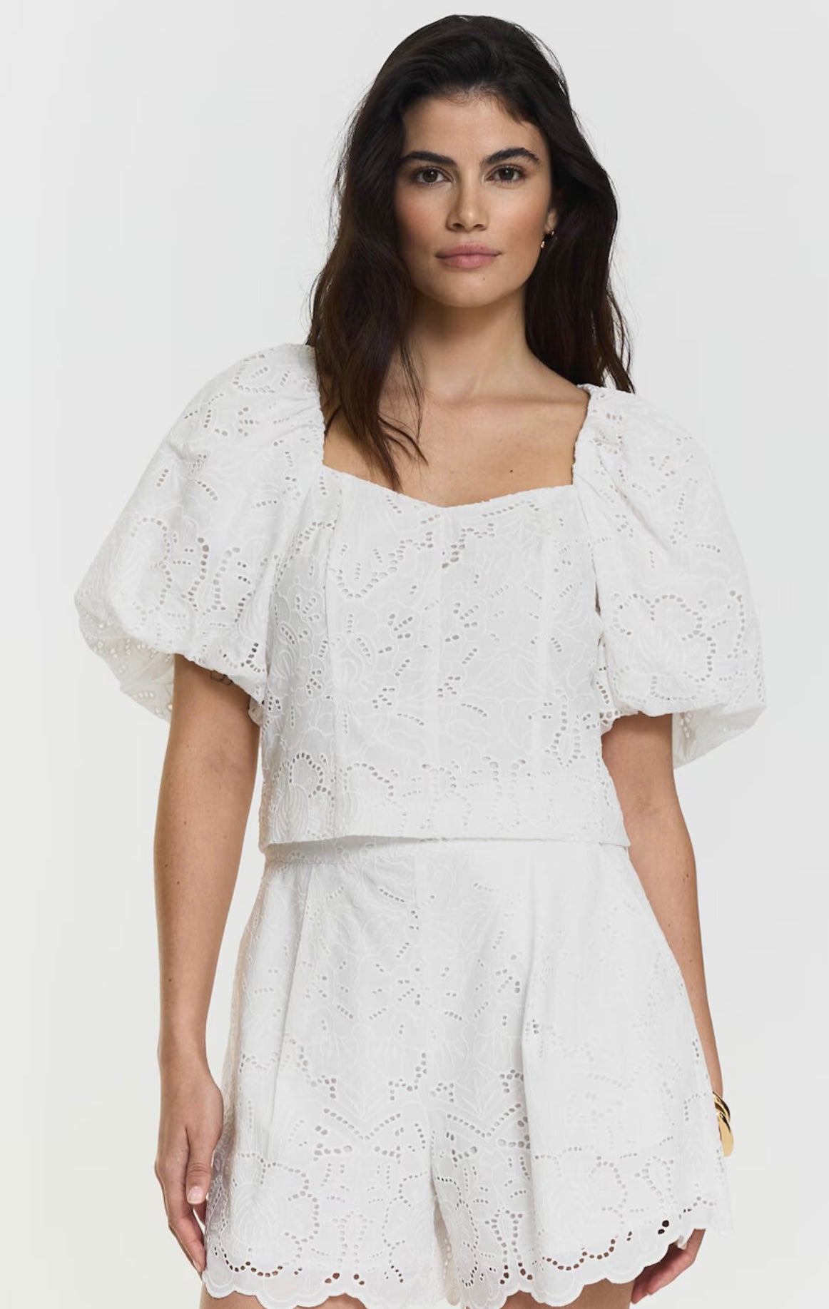 Mandie Broderie Blouse