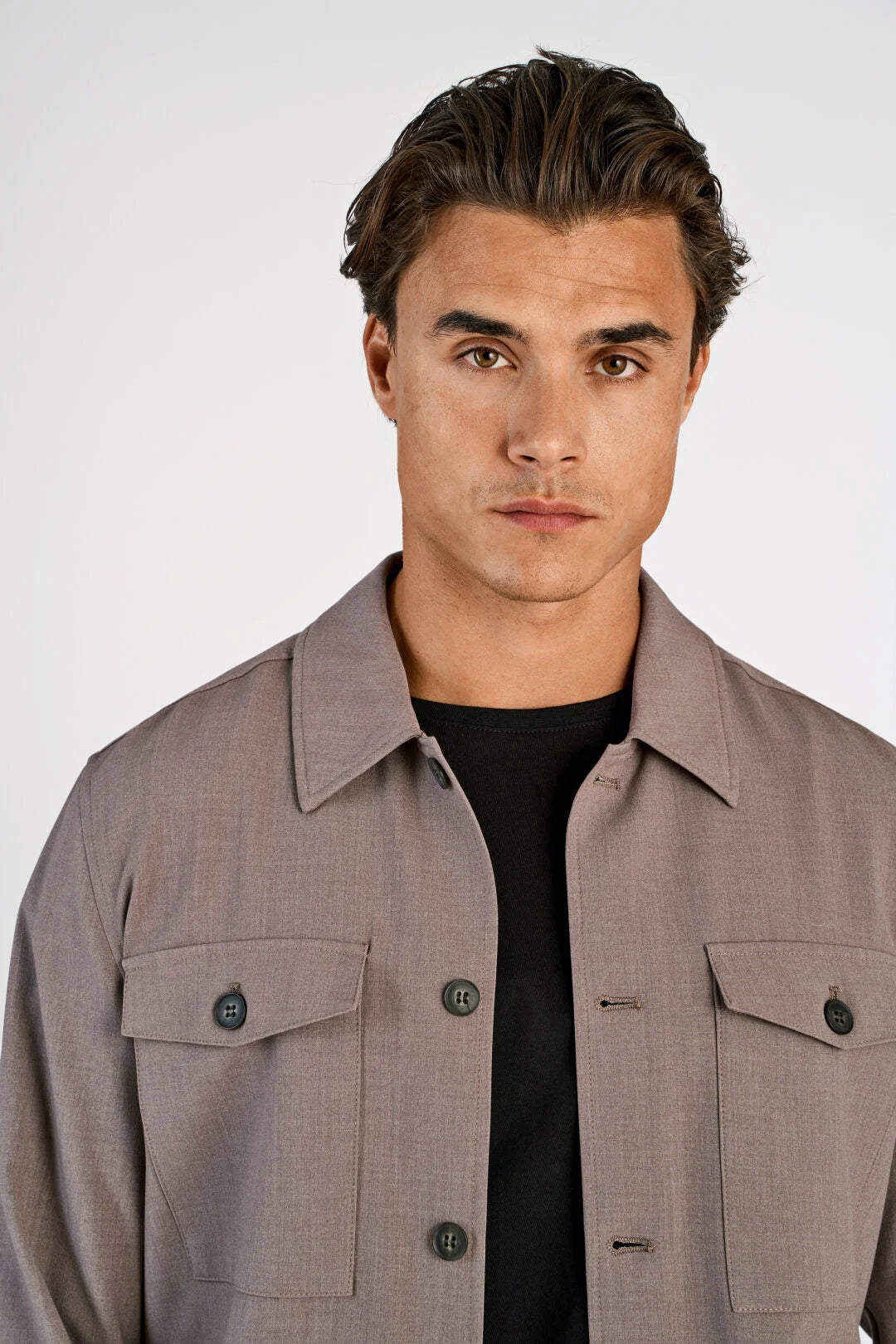 Overshirt Deep Sand Melange