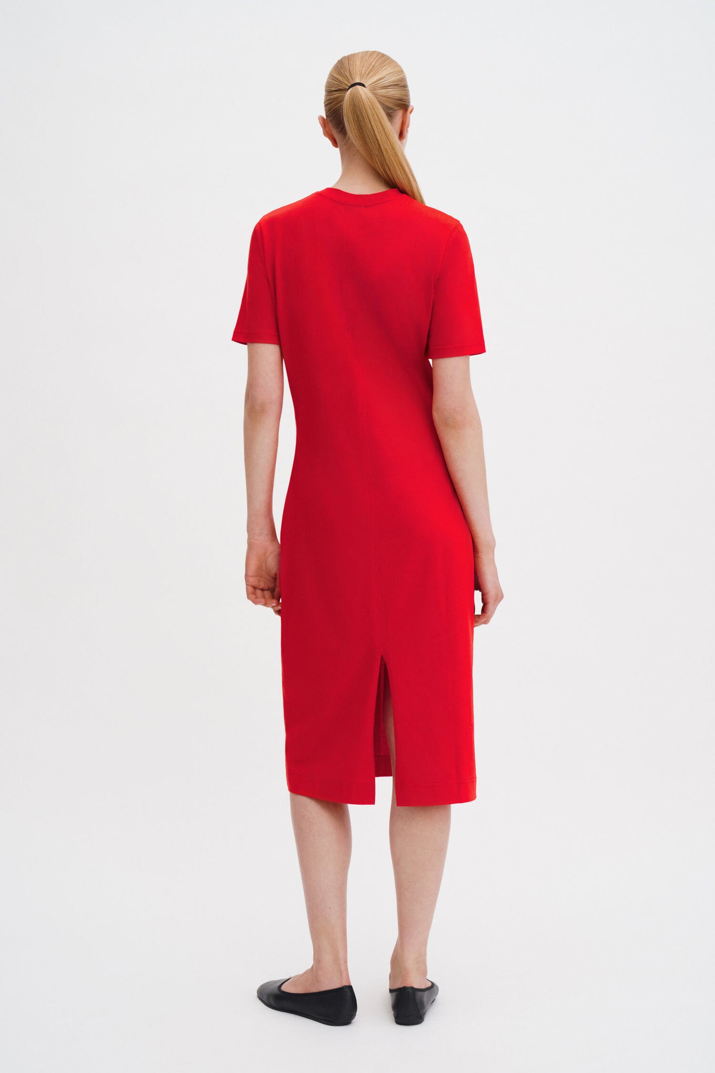 T-shirt dress red