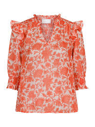 Neo Noir Davina city flower blouse