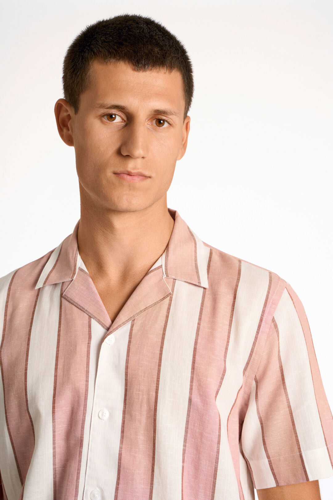 Lindbergh Linneskjorta Dusty rose