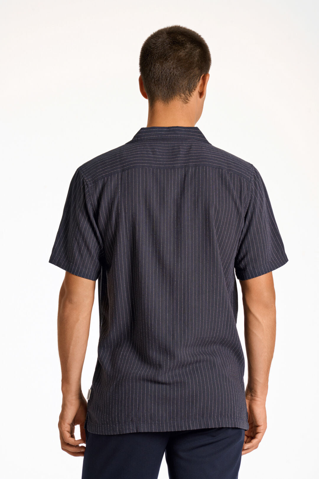 Lindbergh Linneskjorta Relaxed fit navy
