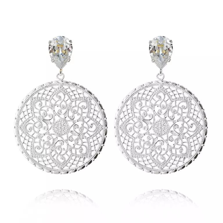 Alexandra Earring Silver/Crystal