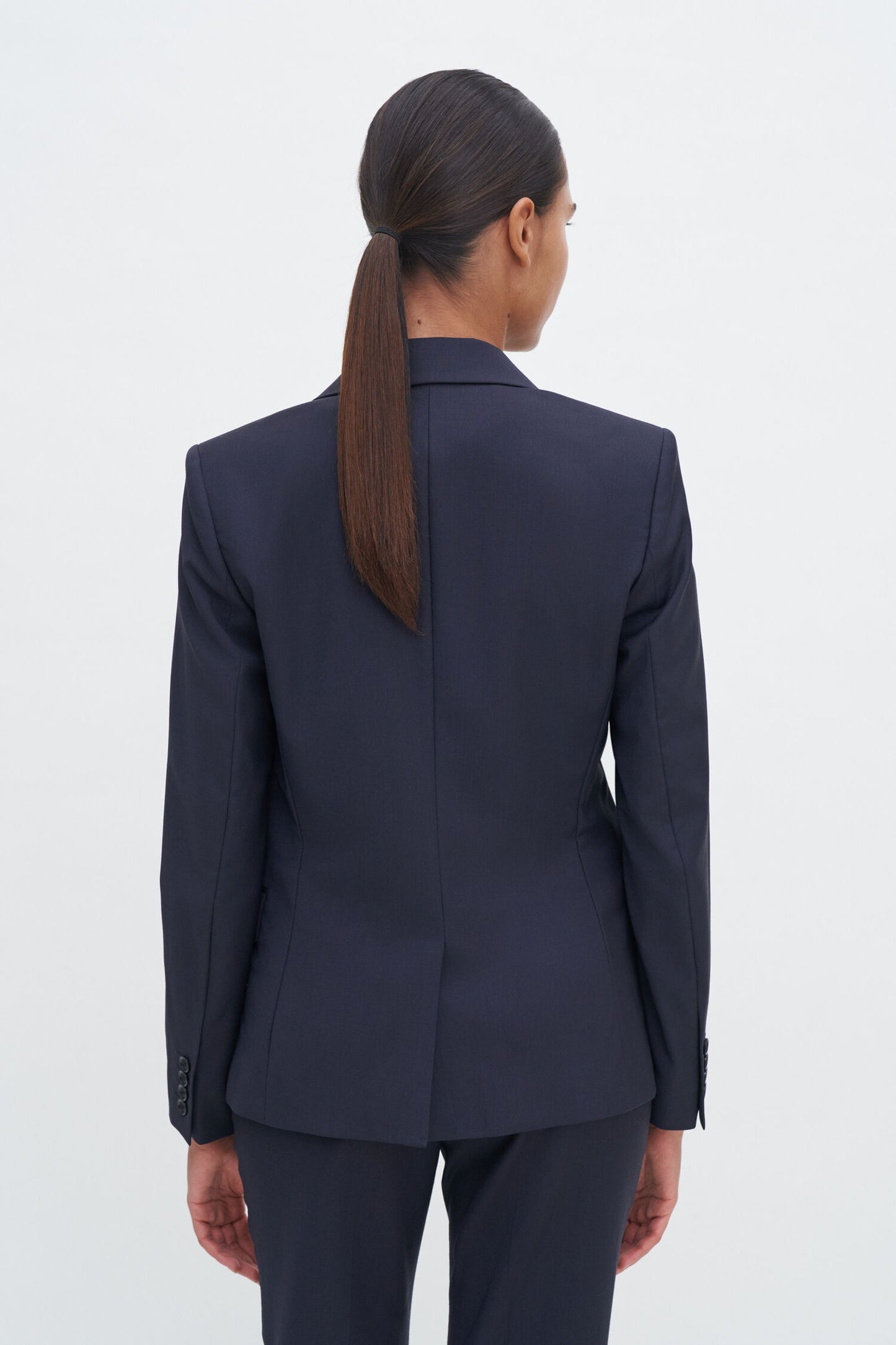 Sasha Cool wool blazer dk navy