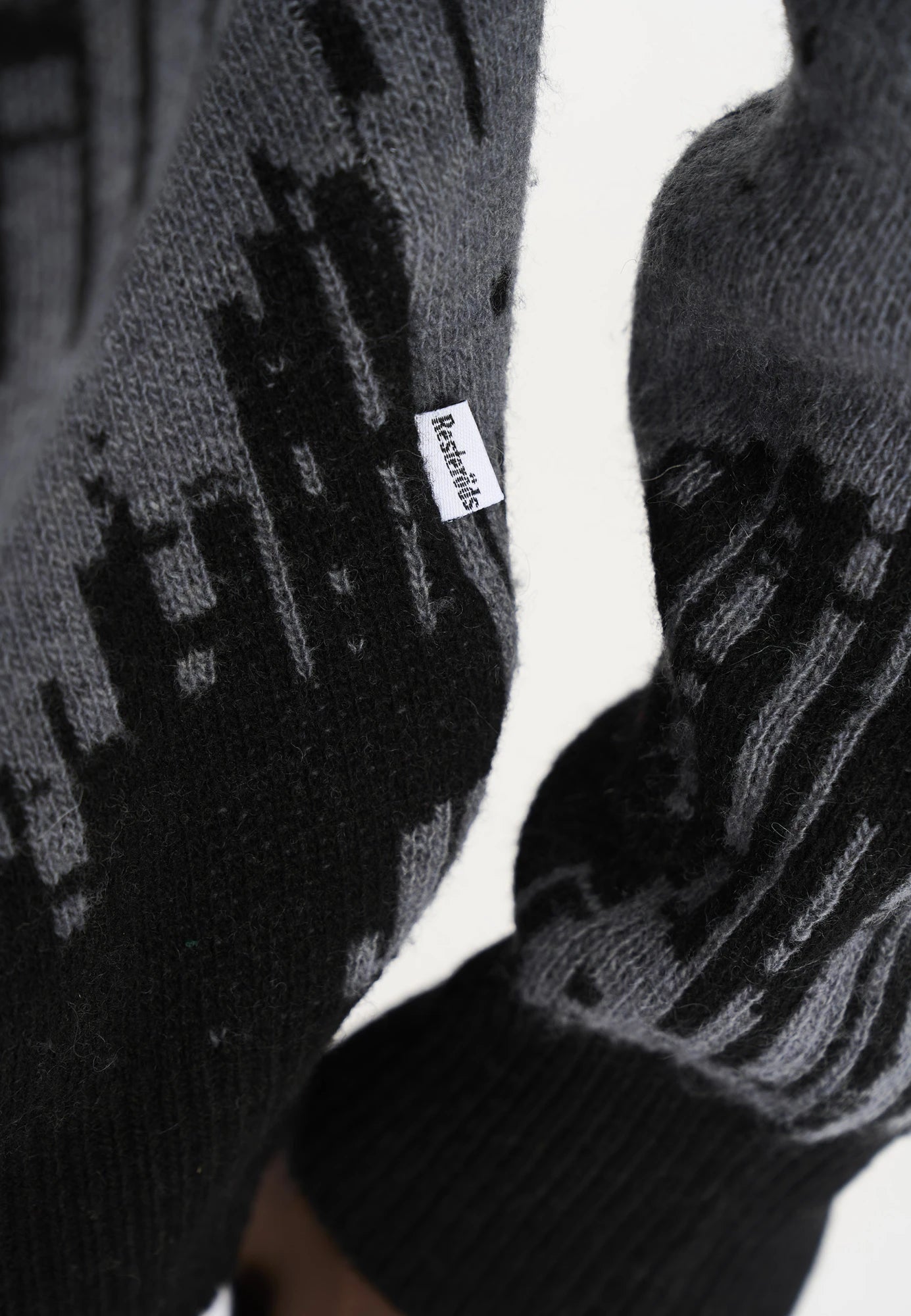 Pullover "Mick" | Wool | Black/Gray