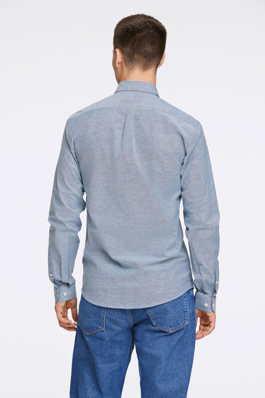 Oxford Skjorta dk blue mix