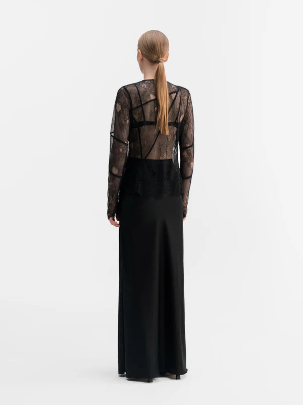 Eden lace blouse black