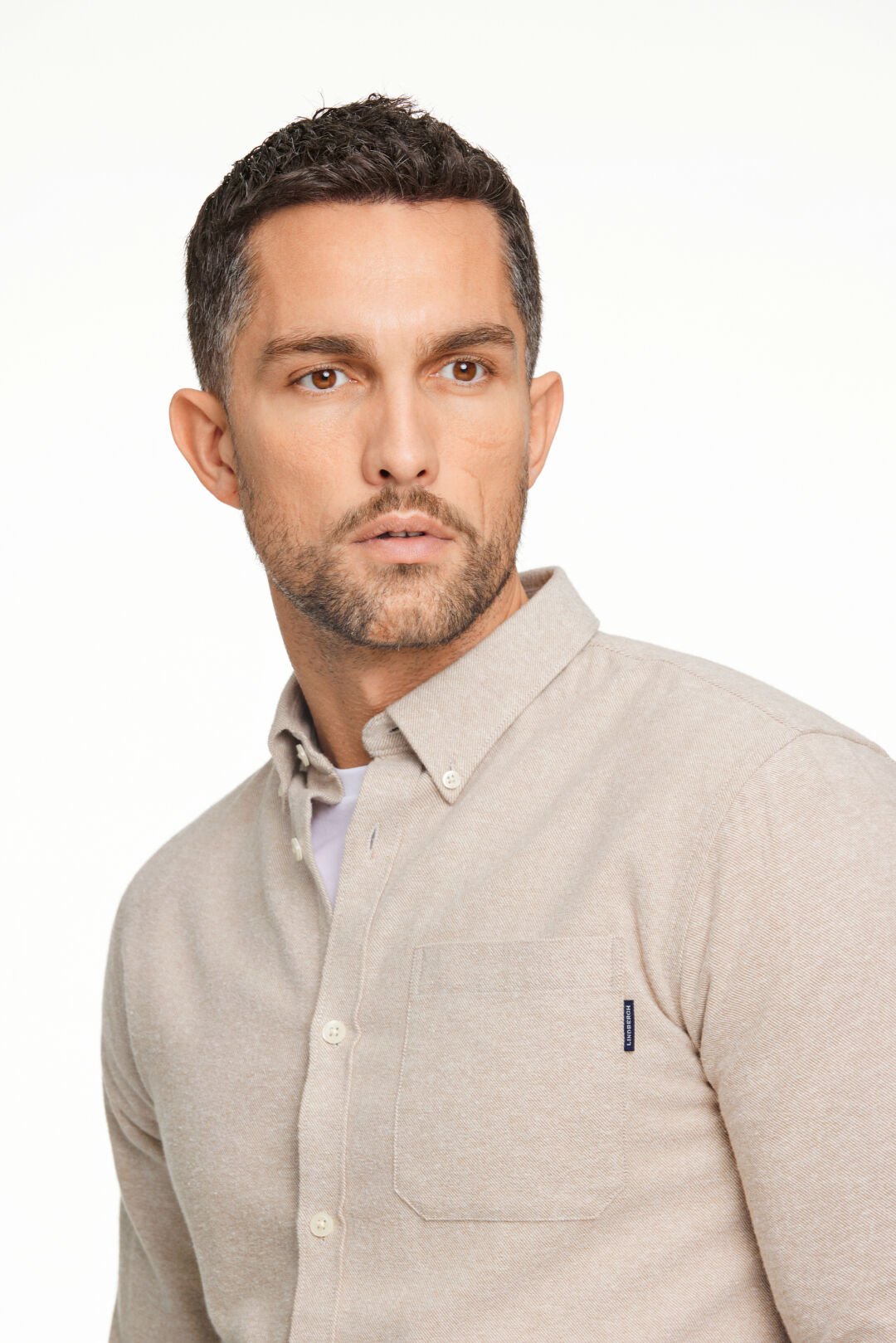 Casual Skjorta Beige flanell