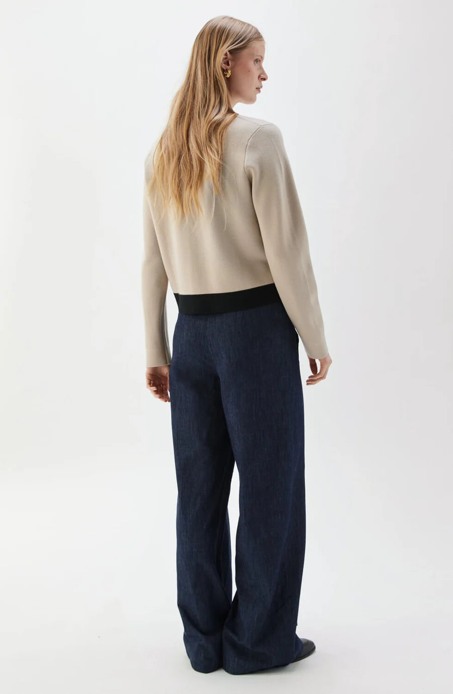 ARIA CARDIGAN FUDGE/BLACK