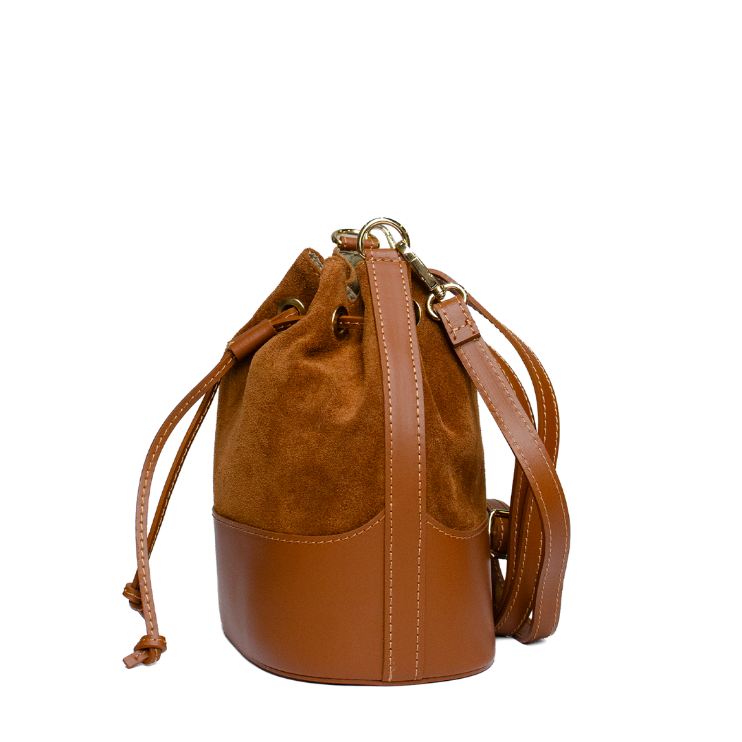 Latalia -SUEDE BAG "AVELLINO" CAMEL