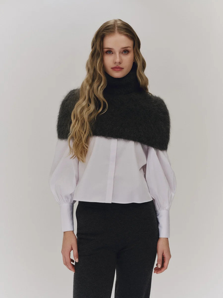 Sylvia Chunky Neck Charcoal