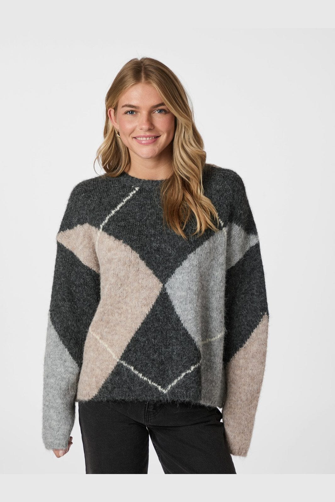 Inga Check Fluff Knit