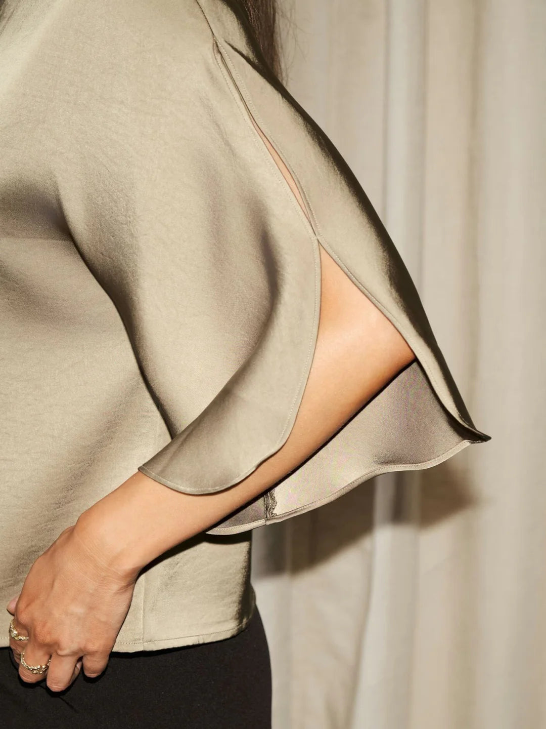 Liora Heavy Sateen Blouse