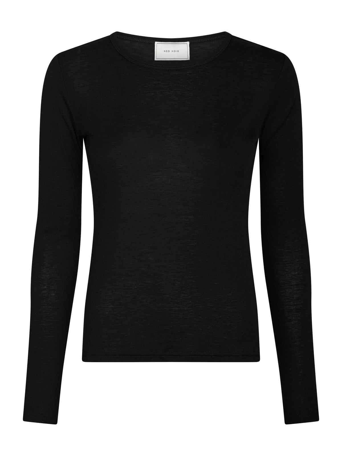 Neo Noir – Nella Fine Rib Blouse – Black