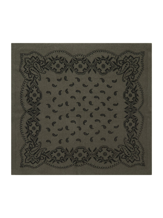 Neo Noir – Adelina Paisley Knit Scarf – Army