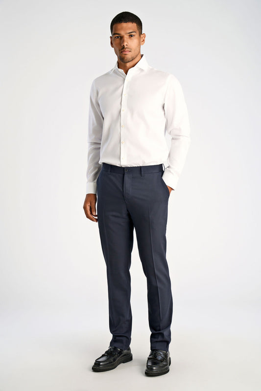 Lindbergh – Plain Fine Twill Shirt – White