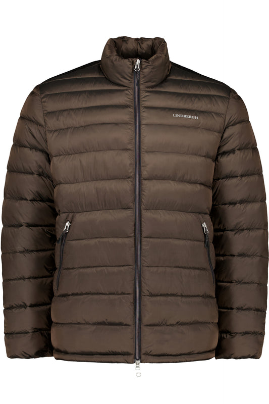 Lindbergh- Light weight puffer jacket – Olive Brown