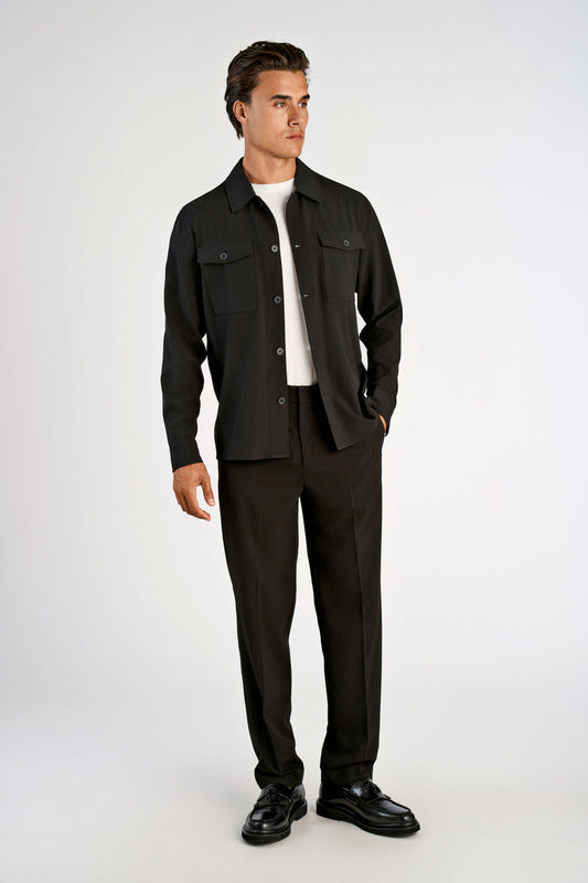 Lindbergh Overshirt – Black