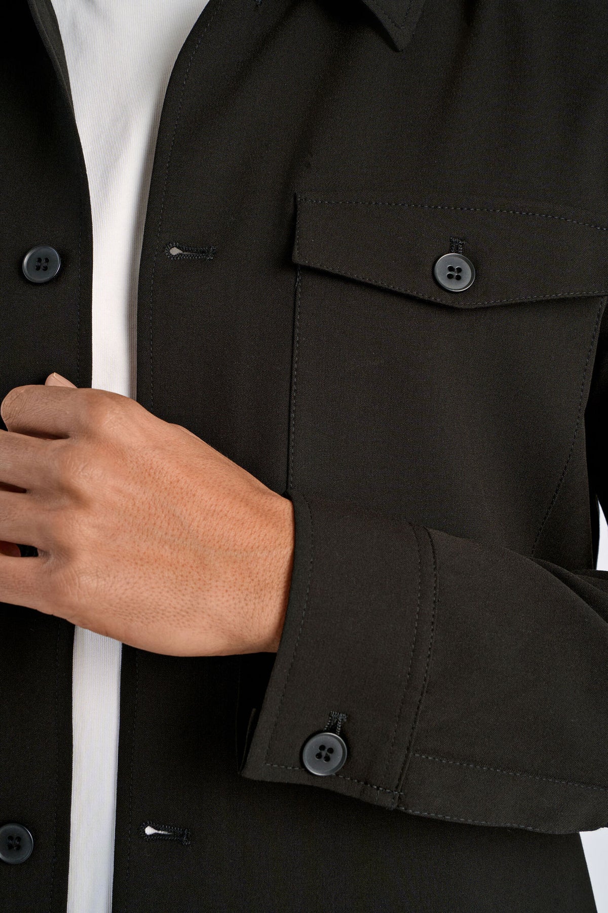 Lindbergh Overshirt – Black