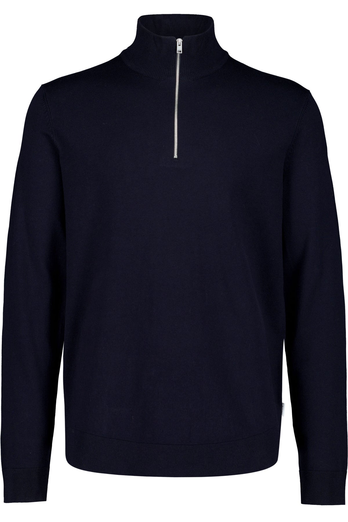 Lindbergh Soft Viscose Blend Half Zip – Navy Blue