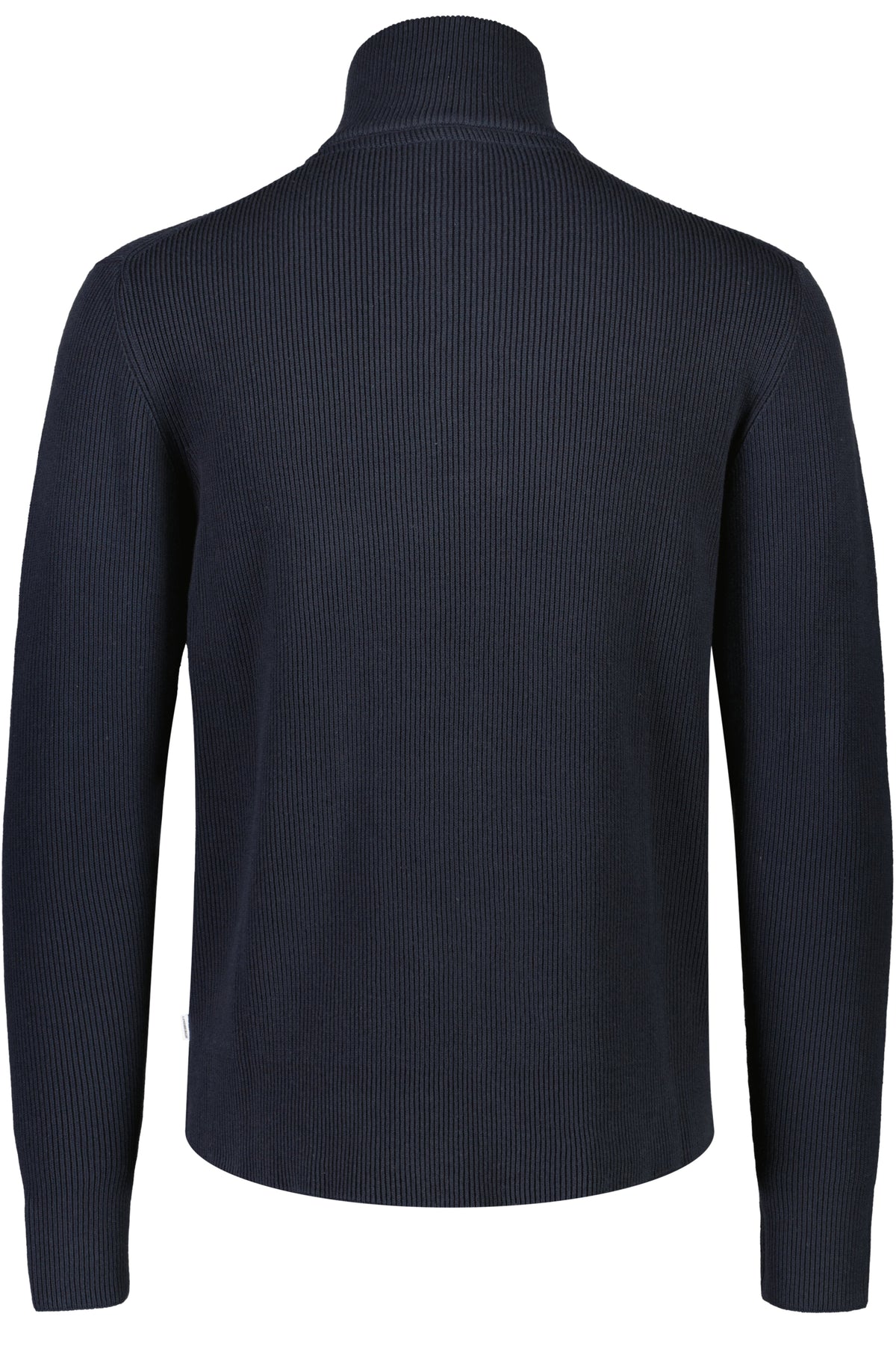 Lindbergh Half zip rib knit – Navy