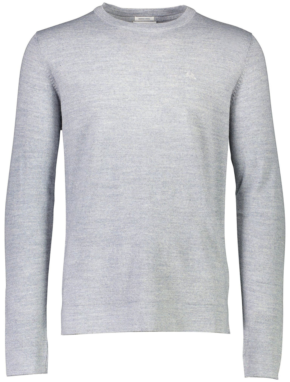 Lindbergh Merino Knit O-Neck – Light Grey