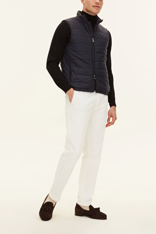 Oscar Jacobson Padded Liner Vest – Navy