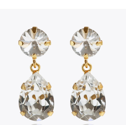 Classic Drop Earrings / Crystal