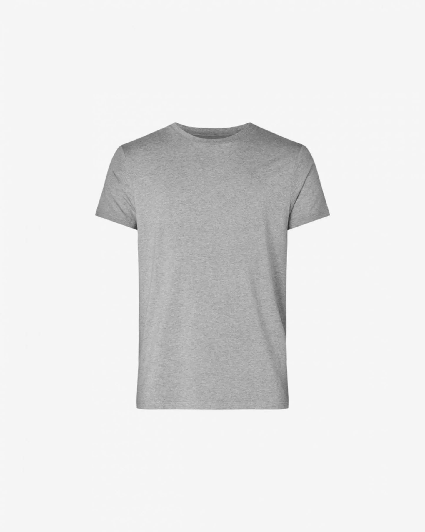 R-neck Tee Bamboo | Grey Melange