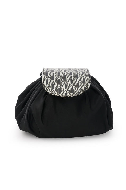 Ceannis Round Drawstring Bag | JLB Collection | White