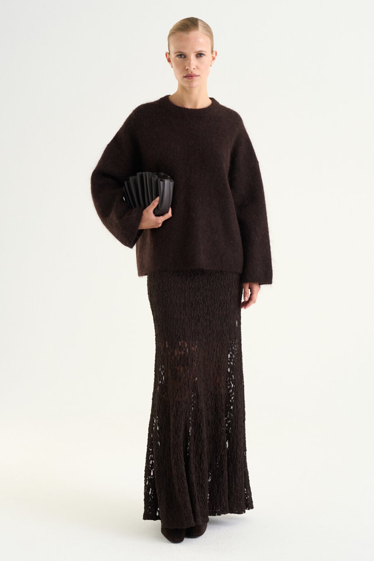 Twist & Tango Akasha Lace Skirt – Mocha Brown