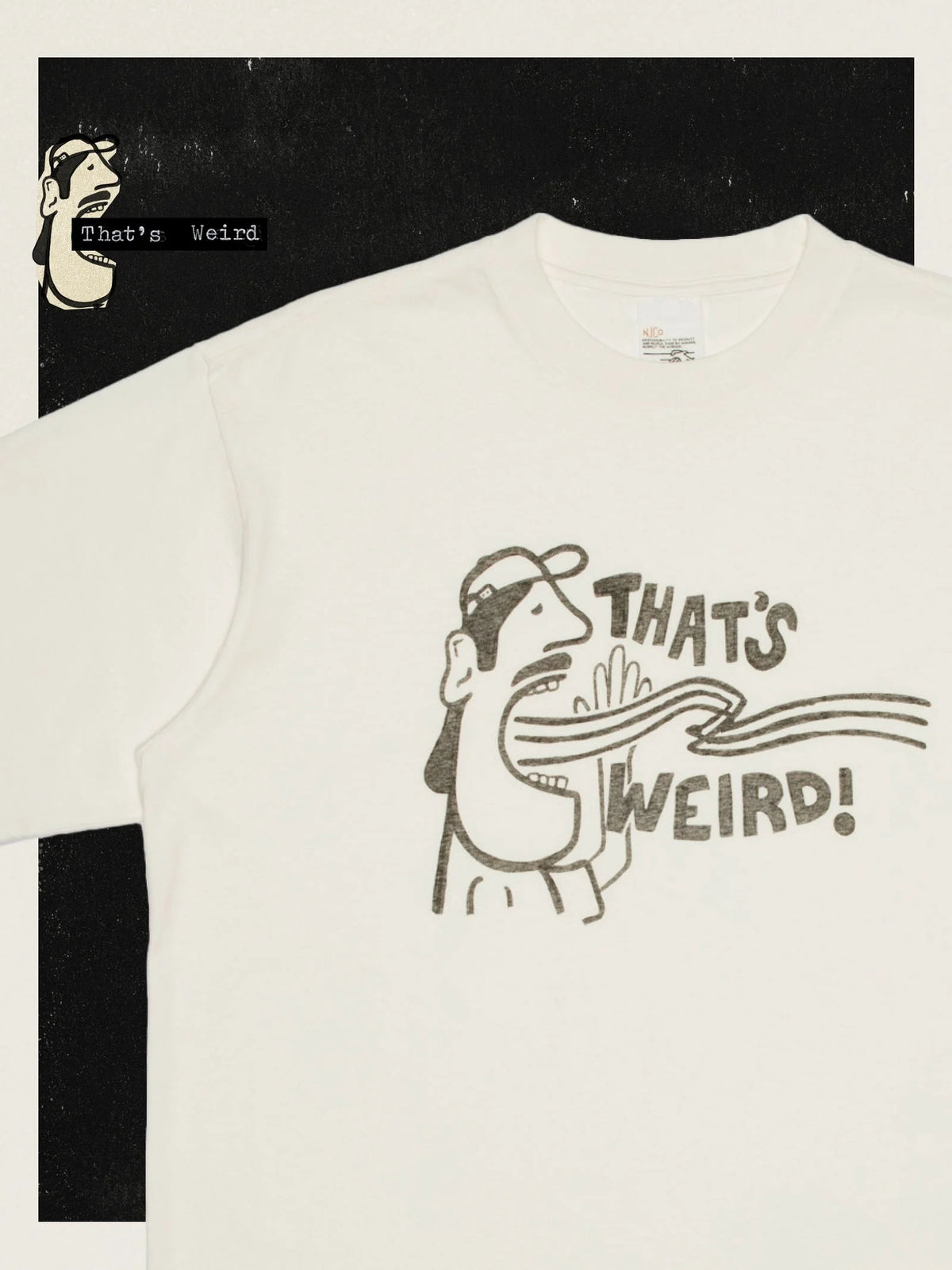 Nudie Jeans – Roy Fab Four T-Shirt Chalk White
