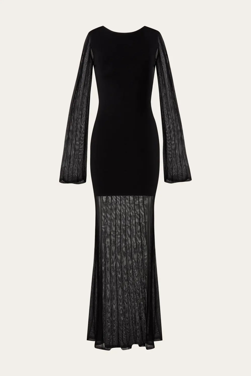 Haisley sheer knitted maxi dress