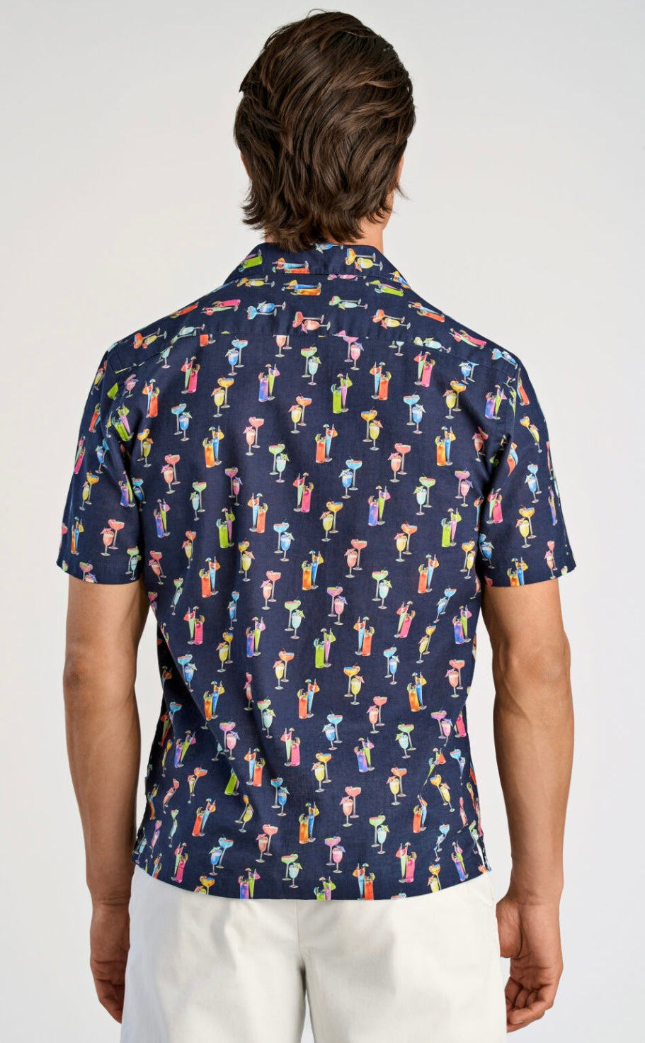 Lindbergh Linneskjorta drink navy