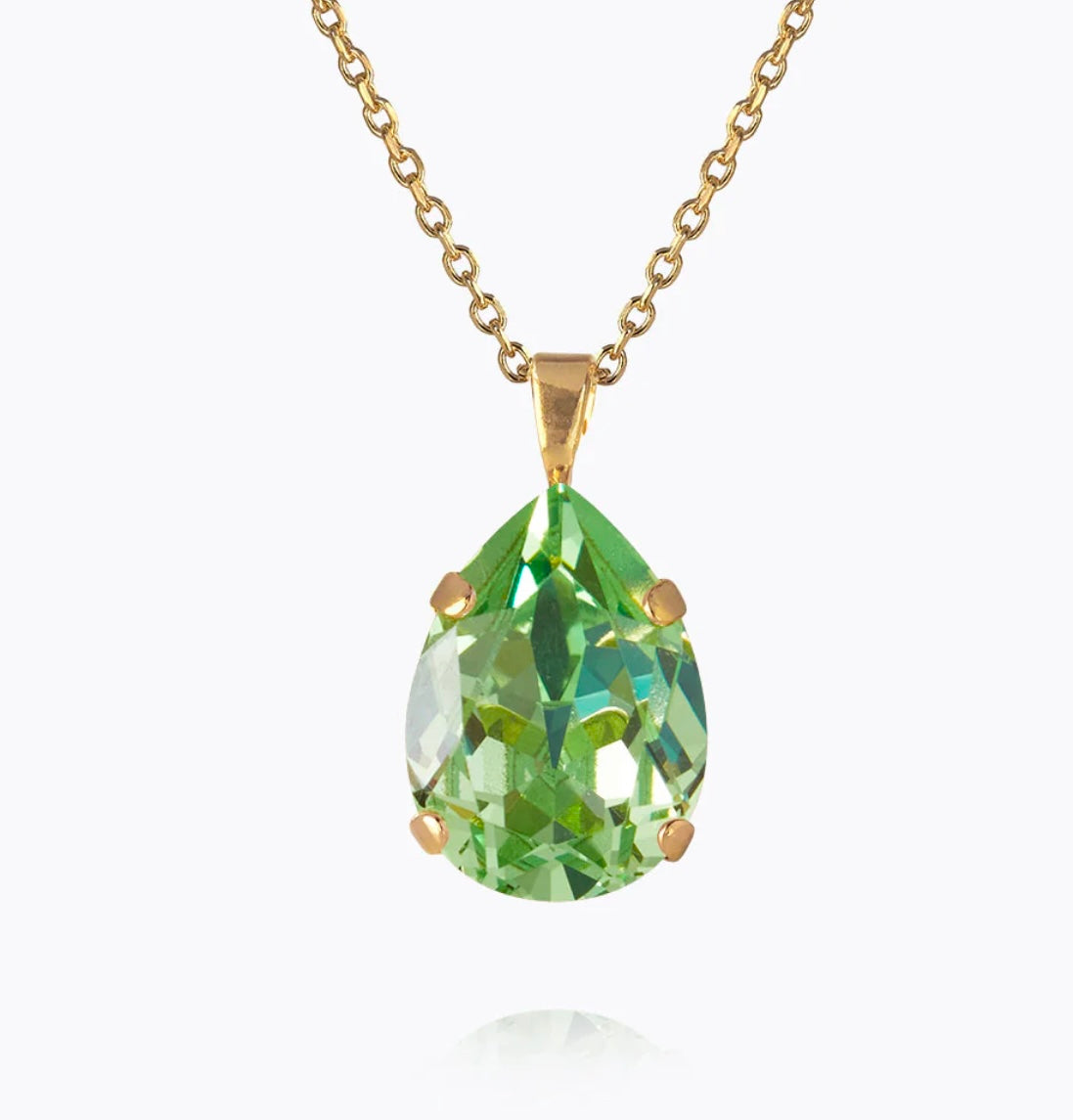 Mini Drop Necklace / Peridot