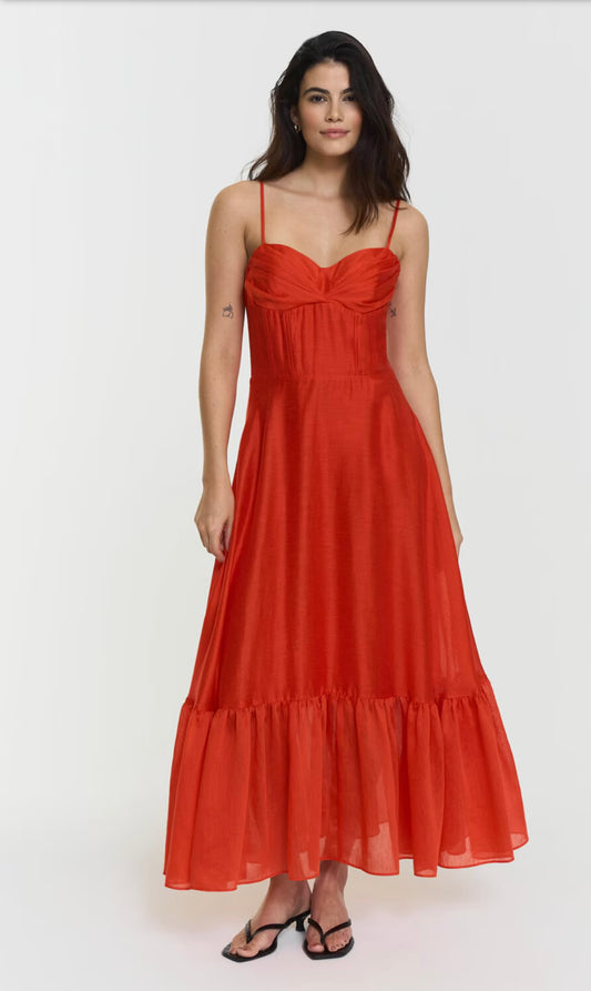 Pennie Dress poppy Red