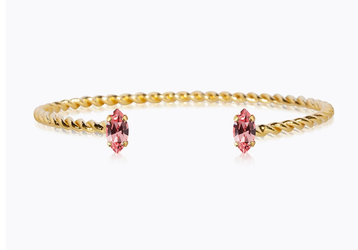 Petite Navette Bracelet / Light Rose