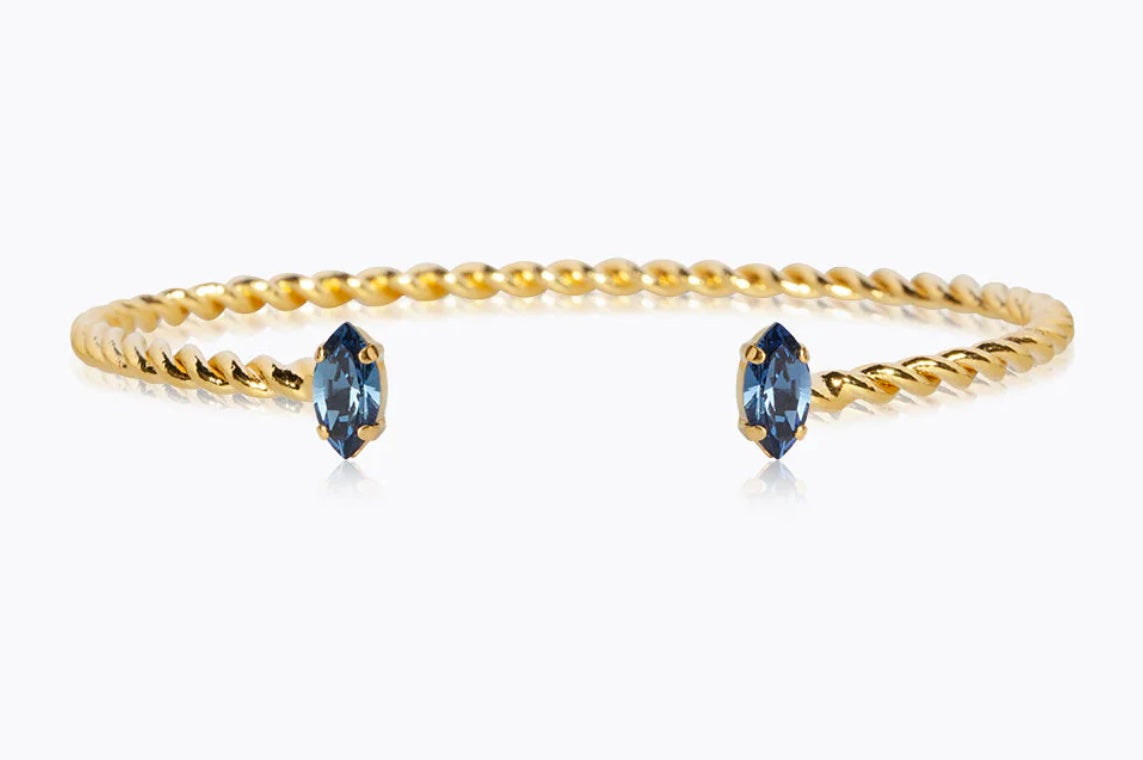 Petite Navette Bracelet / Denim Blue