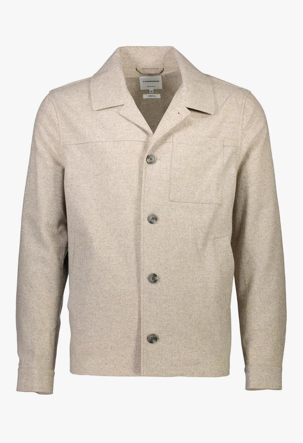 Overshirt jacket dark sand