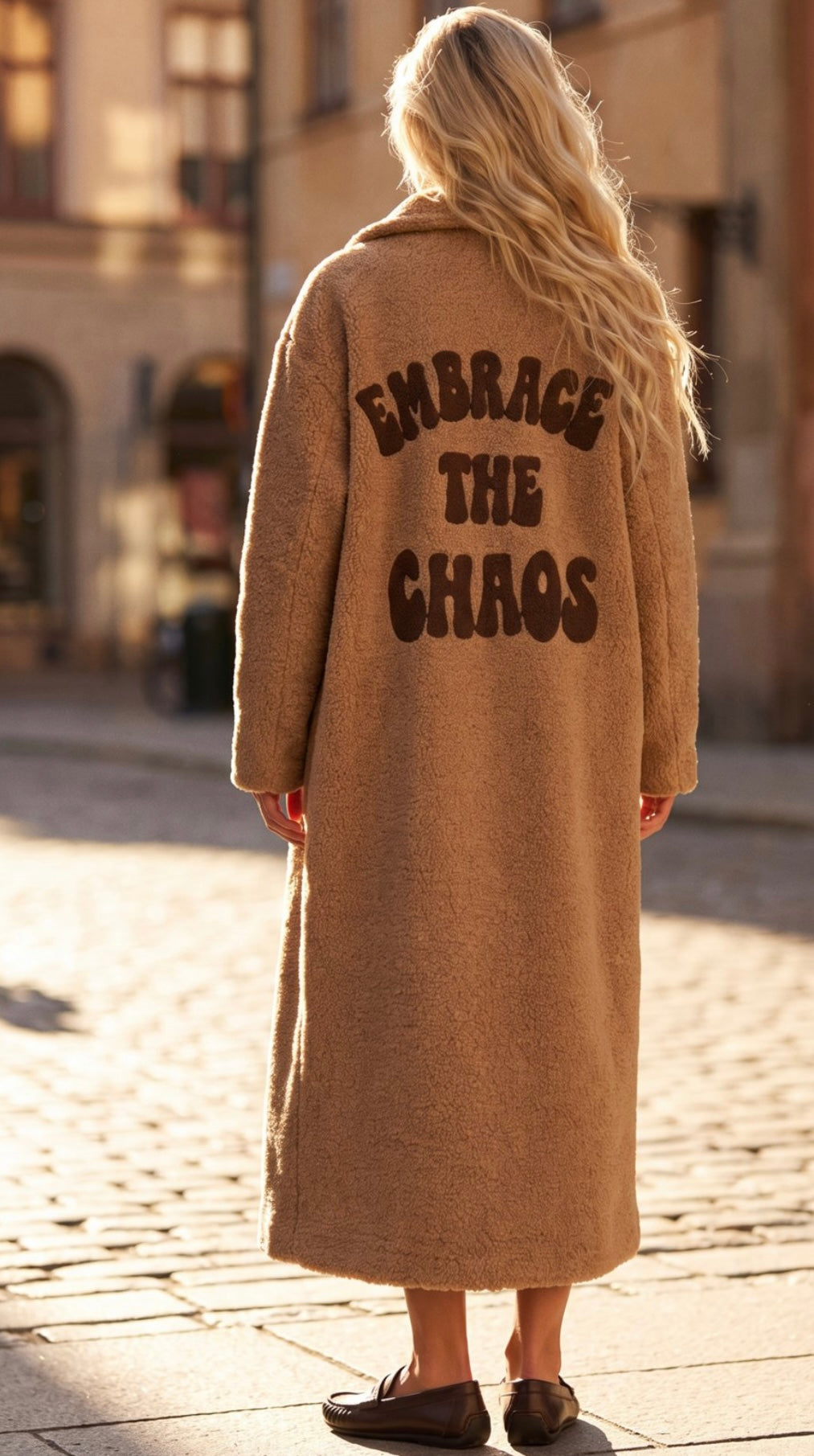 BLOND HOUR - EMBRACE THE CHAOS COAT - Camel)