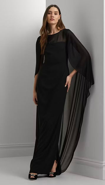 Cape Georgette Gown