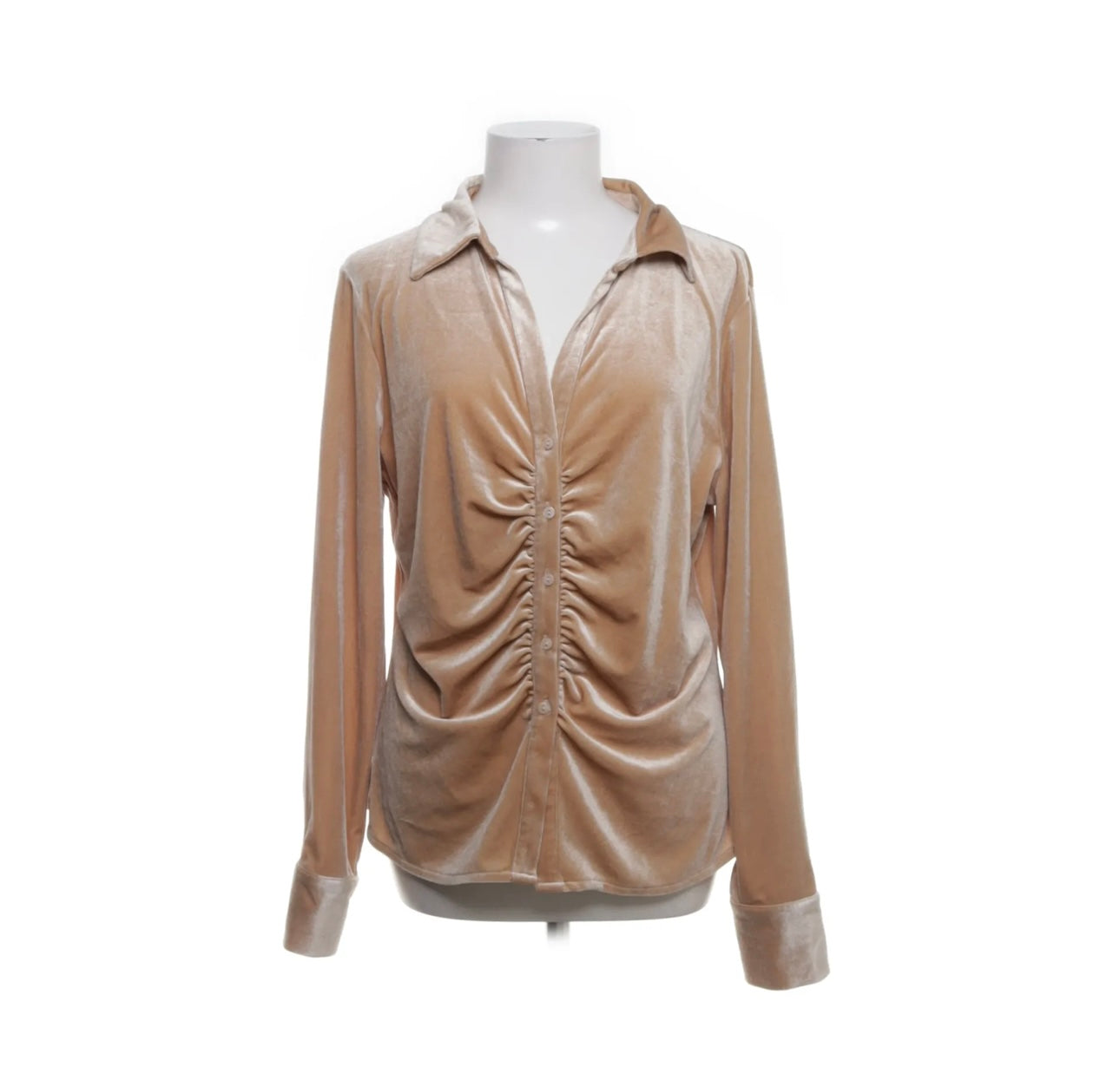 Christy Velvet Shirt Champagne