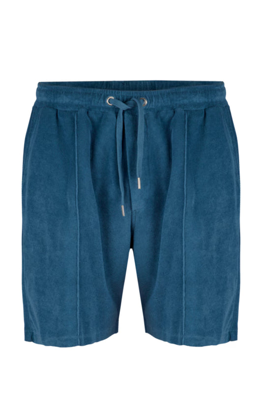 Blå frotté shorts