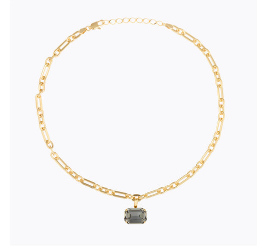 Lydia Chain Necklace / Black Diamond