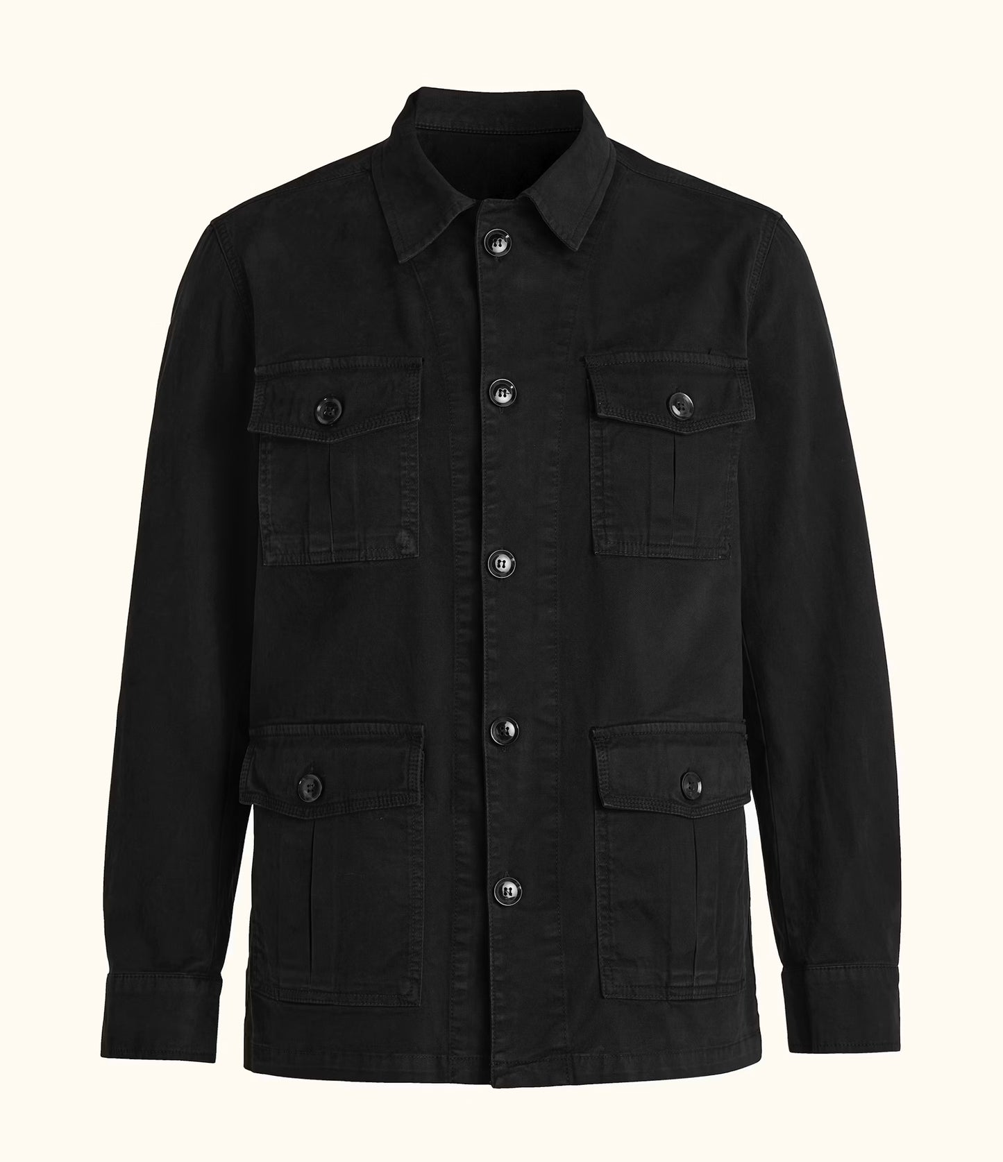 REGULAR FIT SAFARI OVERSHIRT BOMULLSSTRETCH